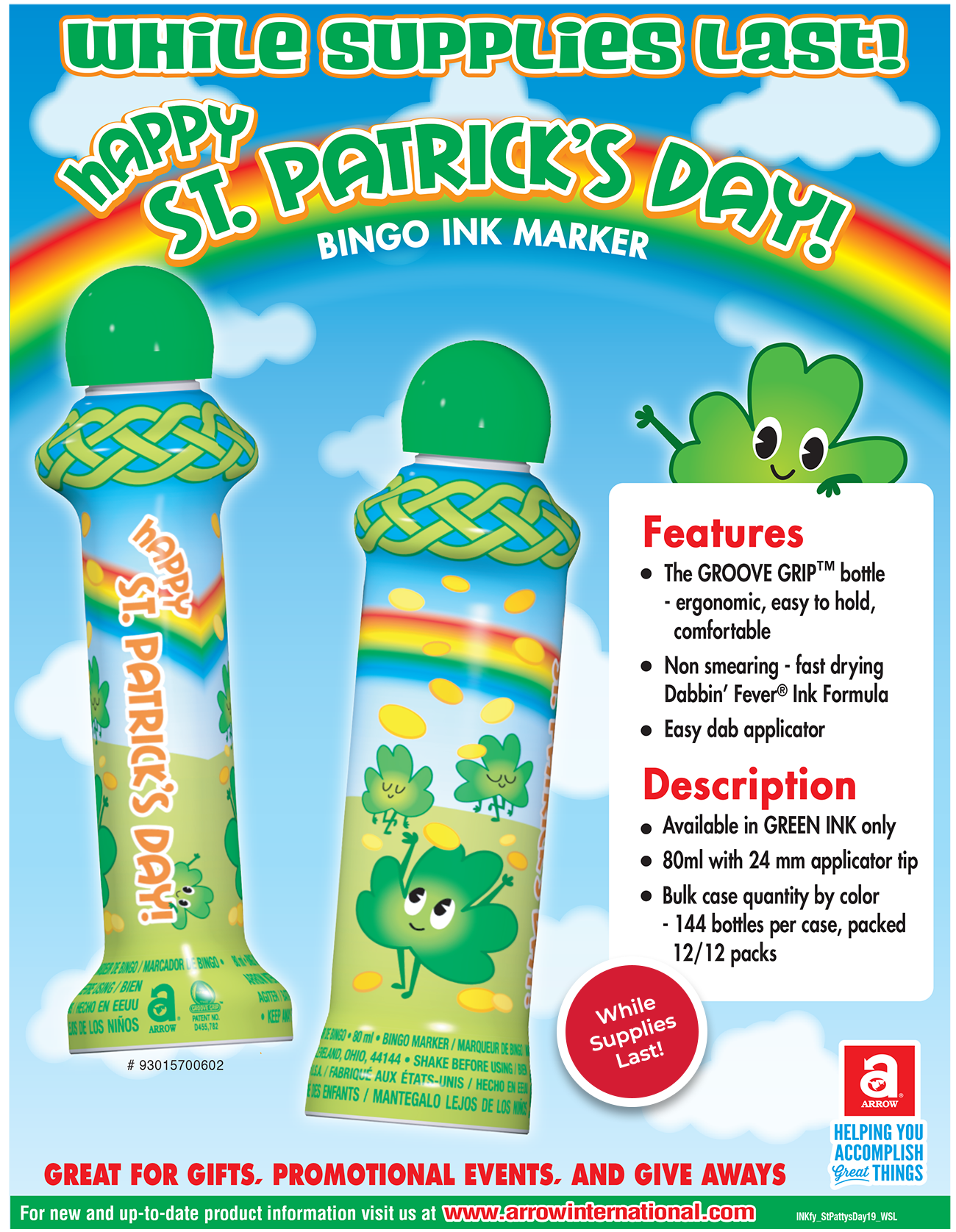 Happy St. Patrick's Day - While Supplies Last